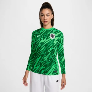 Damska koszulka piłkarska Nike Dri-FIT Holandia (drużyna damska) Stadium Goalkeeper 2024/25 – replika - Zieleń