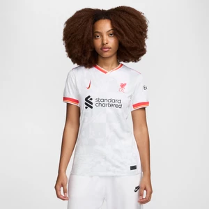 Damska koszulka piłkarska Nike Dri-FIT Liverpool F.C. Stadium 2024/25 (wersja trzecia) – replika - Biel