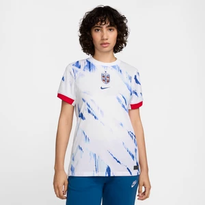 Damska koszulka piłkarska Nike Dri-FIT Norwegia (drużyna damska) Stadium 2024/25 (wersja wyjazdowa) – replika - Biel