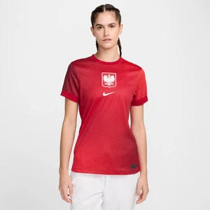 Damska koszulka piłkarska Nike Dri-FIT Polska Stadium 2024/25 (wersja wyjazdowa) (replika) - Czerwony