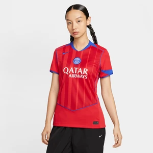 Damska koszulka piłkarska Nike Dri-FIT Total 90 Paris Saint-Germain Stadium 2025/26 (wersja trzecia) – replika - Czerwony