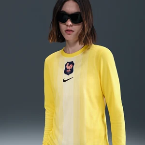 Damska koszulka piłkarska z długim rękawem Nike Dri-FIT FFF Stadium Goalkeeper 2025/26 – replika - Żółty