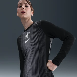 Damska koszulka piłkarska z długim rękawem Nike Dri-FIT Holandia Stadium Goalkeeper 2025/26 – replika - Czerń