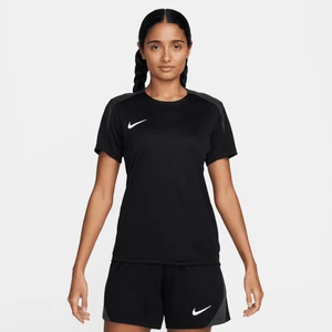 Damska koszulka piłkarska z krótkim rękawem Dri-FIT Nike Strike - Czerń