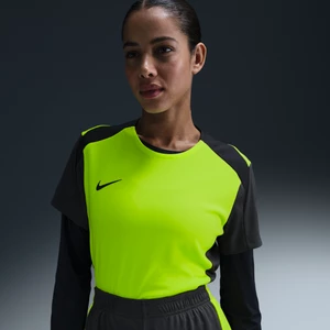 Damska koszulka piłkarska z krótkim rękawem Dri-FIT Nike Strike - Żółty