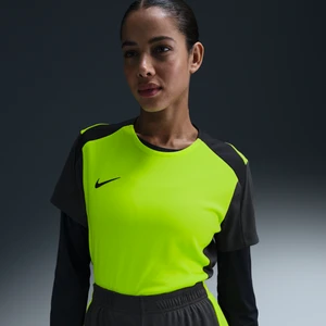 Damska koszulka piłkarska z krótkim rękawem Dri-FIT Nike Strike - Żółty