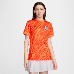 Damska koszulka piłkarska z krótkim rękawem Nike Dri-FIT Anglia (drużyna damska) Stadium Goalkeeper 2024/25 – replika - Pomarańczowy