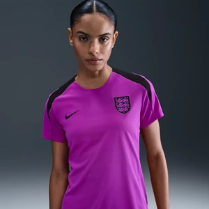 Damska koszulka piłkarska z krótkim rękawem Nike Dri-FIT Anglia Strike - Fiolet