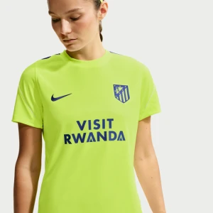 Damska koszulka piłkarska z krótkim rękawem Nike Dri-FIT Atlético Madryt Strike - Żółty