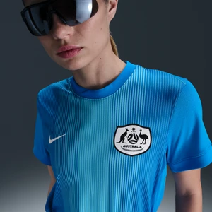 Damska koszulka piłkarska z krótkim rękawem Nike Dri-FIT Australia Stadium Goalkeeper 2025/26 – replika - Niebieski