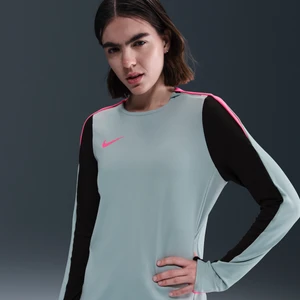 Damska koszulka piłkarska z półokrągłym dekoltem Dri-FIT Nike Strike - Szary
