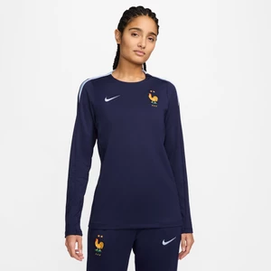 Damska koszulka piłkarska z półokrągłym dekoltem Nike Dri-FIT FFF Strike - Niebieski