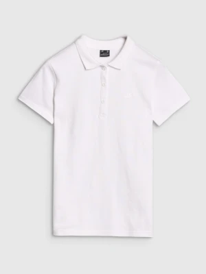 Damska koszulka polo 4F 4FWMM00TPTSF365 - biała
