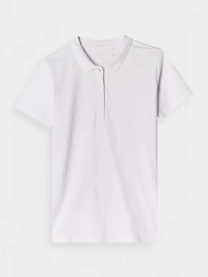 Damska koszulka polo 4F 4FWMM00TPTSF514 - biała