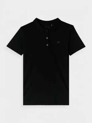 Damska koszulka polo 4F 4FWMM00TPTSF514 - czarna