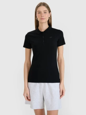 Damska koszulka polo 4F 4FWMM00TPTSF611 - czarna