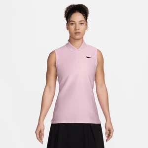 Damska koszulka polo bez rękawów do golfa Dri-FIT Nike Victory - Różowy