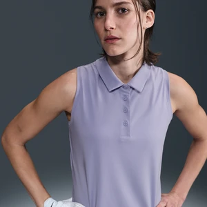 Damska koszulka polo bez rękawów Dri-FIT Nike Victory - Fiolet