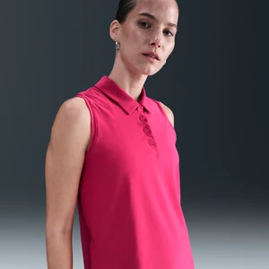 Damska koszulka polo bez rękawów Dri-FIT Nike Victory - Różowy