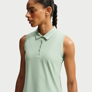 Damska koszulka polo bez rękawów Dri-FIT Nike Victory - Zieleń
