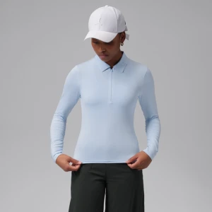 Damska koszulka polo do golfa z długim rękawem Dri-FIT Jordan - Niebieski