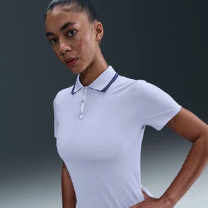 Damska koszulka polo do golfa z krótkim rękawem Dri-FIT Nike Tour - Szary
