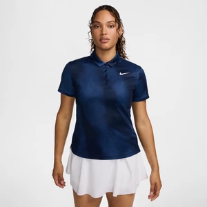 Damska koszulka polo do golfa z krótkim rękawem i nadrukiem Dri-FIT Nike Victory - Niebieski