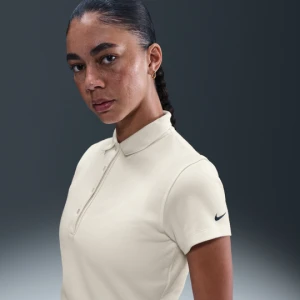 Damska koszulka polo do golfa z krótkim rękawem Nike - Biel