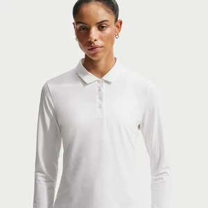 Damska koszulka polo z długim rękawem Dri-FIT Nike Victory - Biel