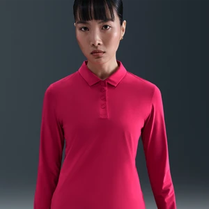 Damska koszulka polo z długim rękawem Dri-FIT Nike Victory - Różowy