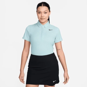 Damska koszulka polo z krótkim rękawem do golfa Dri-FIT ADV Nike Tour - Niebieski