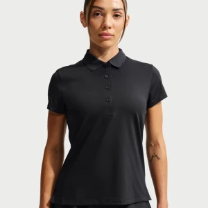 Damska koszulka polo z krótkim rękawem do golfa Nike Golf Club Dri-FIT UV - Czerń