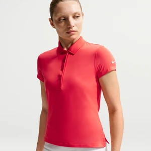 Damska koszulka polo z krótkim rękawem do golfa Nike Golf Club Dri-FIT UV - Czerwony