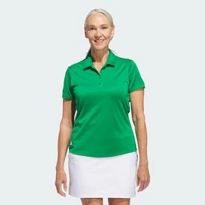 Damska koszulka polo z krótkim rękawem Solid Performance Adidas zielony
