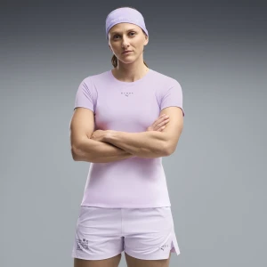 Damska koszulka PUMA x HYROX z grafiką, Odzież, Fioletowy