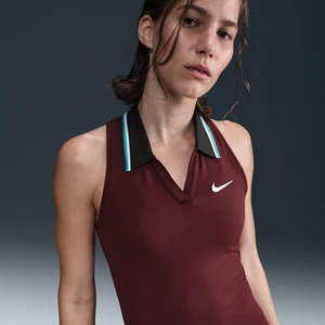 Damska koszulka tenisowa bez rękawów Dri-FIT NikeCourt Slam - Czerwony