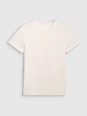 Damska koszulka treningowa 4F 4FWAW25TFTSF1516 - beżowa