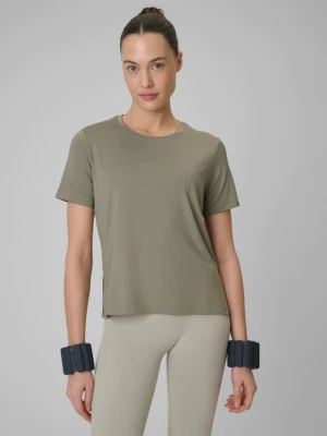 Damska koszulka treningowa 4F 4FWSS26TFTSF1847 - khaki