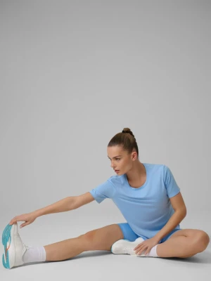 Damska koszulka treningowa 4F 4FWSS26TFTSF1847 - niebieska