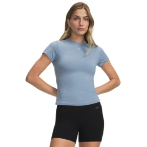 Damska koszulka treningowa Under Armour Motion Fitted SS - niebieska