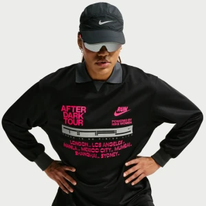 Damska koszulka z długim rękawem do biegania Dri-FIT Nike After Dark Tour - Czerń