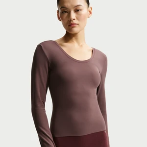 Damska koszulka z długim rękawem Dri-FIT Nike Zenvy - Fiolet