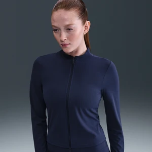Damska koszulka z długim rękawem i zamkiem na całej długości Dri-FIT Nike Zenvy - Niebieski