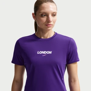Damska koszulka z krótkim rękawem do biegania Dri-FIT Nike Swift - Fiolet