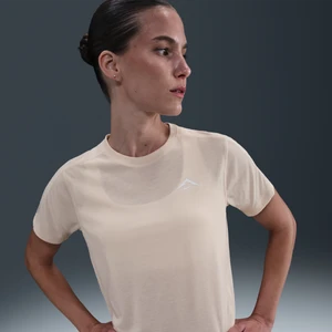 Damska koszulka z krótkim rękawem do biegania Dri-FIT Nike Trail - Biel