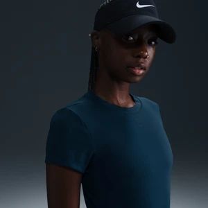 Damska koszulka z krótkim rękawem do tenisa Dri-FIT NikeCourt Advantage - Niebieski