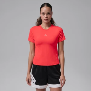 Damska koszulka z krótkim rękawem Dri-FIT Jordan Sport Essentials - Czerwony