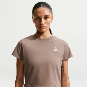 Damska koszulka z krótkim rękawem Dri-FIT Nike ACG - Brązowy