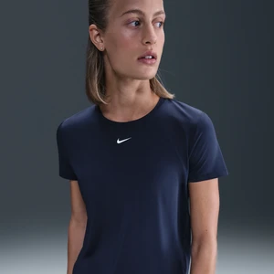 Damska koszulka z krótkim rękawem Dri-FIT Nike One Classic - Niebieski