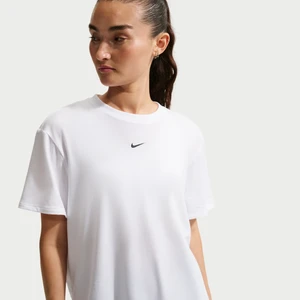 Damska koszulka z krótkim rękawem Dri-FIT Nike One Relaxed - Biel
